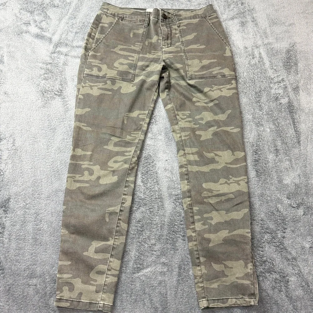 Sanctuary Standard Surplus Camo Ankle Zip Utility Pants - Picture 1 of 16